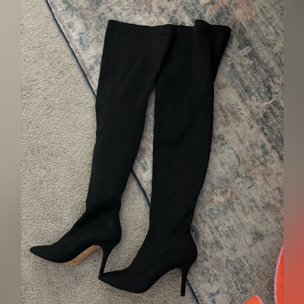 INC International Concepts Black Over-the-Knee Boots